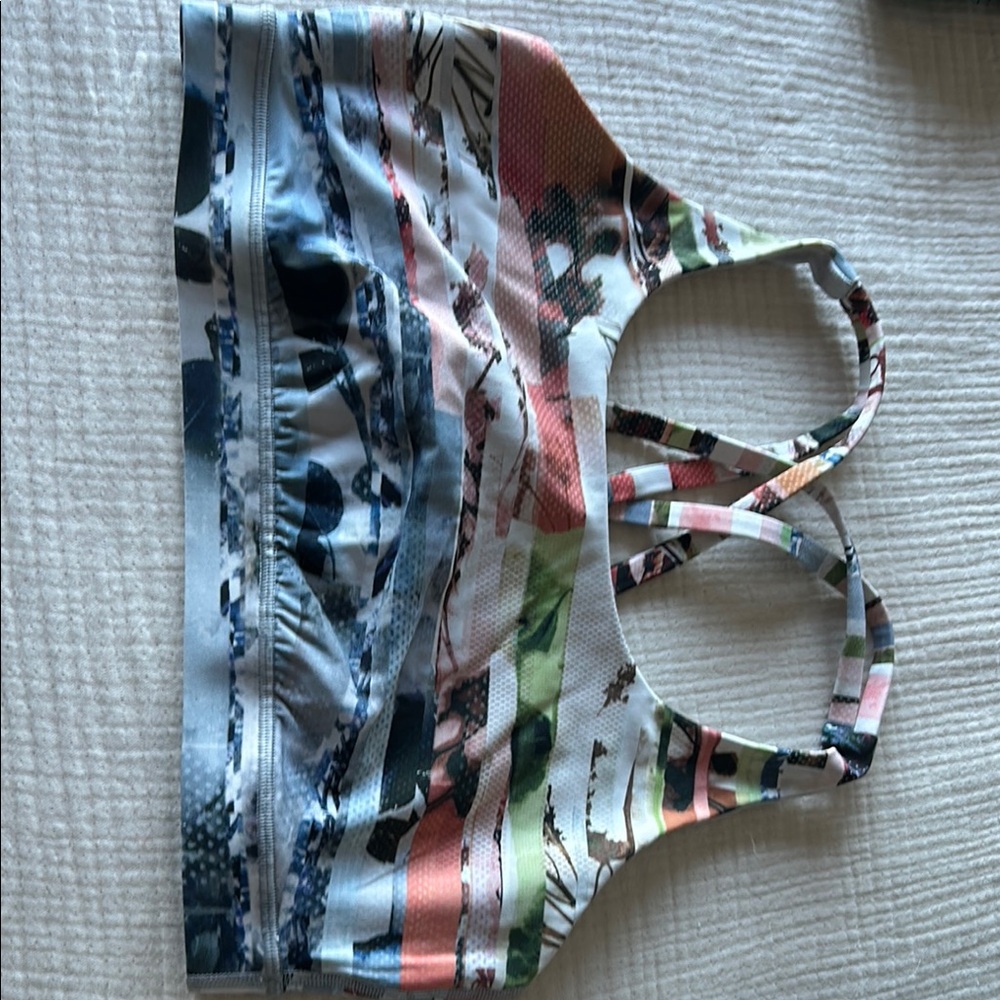 Lululemon Multicolor Striped Sports Bra